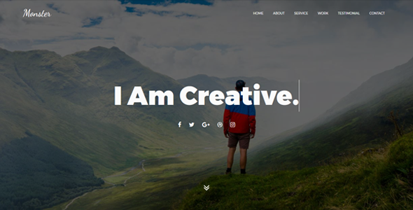 Monster - Personal Portfolio Template