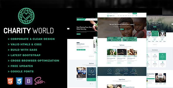 Charity World - Nonprofit HTML Template