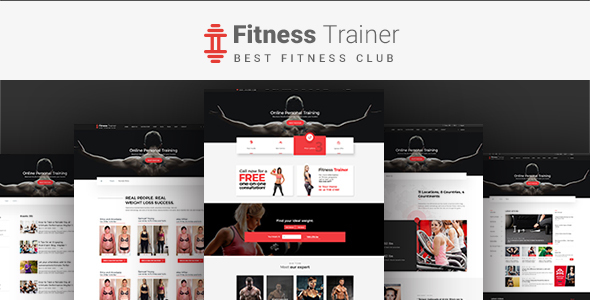 FitnessTrainer - Responsive Bootstrap Template