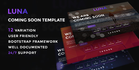 Luna | Coming Soon Html 5 Template