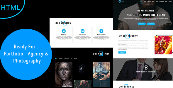 Creative - Agency, Photography & Portfolio HTML Template