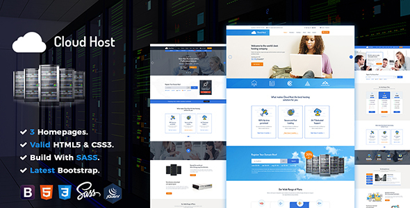 Cloud Host - Hosting HTML Template