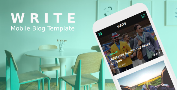 Write - Mobile Blog Template