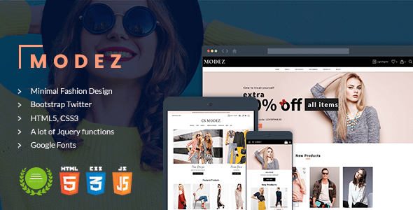 Modez - Minimal Responsive HTML Template for Fashion Shop