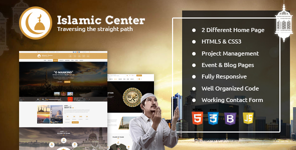Islamic Center Responsive HTML Template