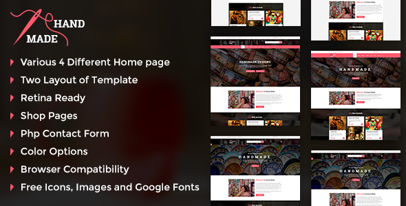 Handicraft - Product Shop Template