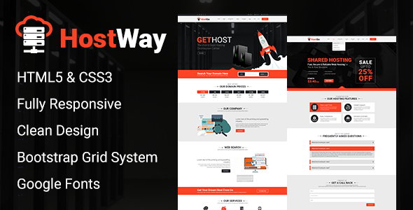 HostWay - Responsive Hosting Template