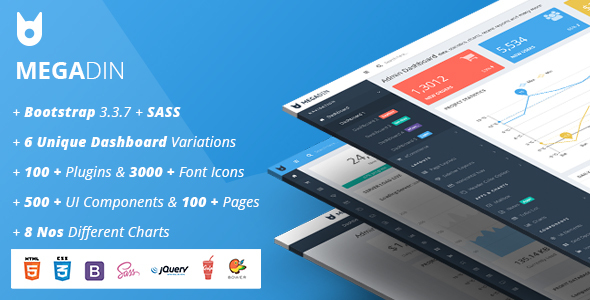 MegaDin - Responsive Admin Dashboard HTML Template
