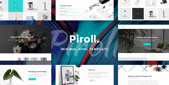 Piroll — Minimal and Modern Portfolio HTML Template