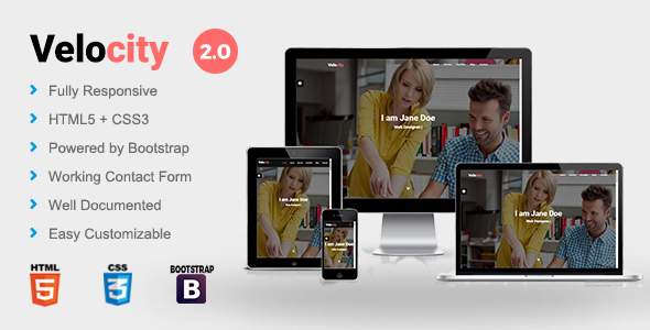 Velocity - Personal Portfolio Template