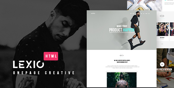 Lexio - Onepage Creative HTML Template