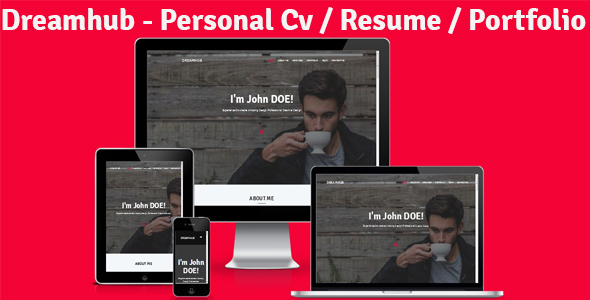Dreamhub - Personal Resume-CV-Portfolio HTML Template