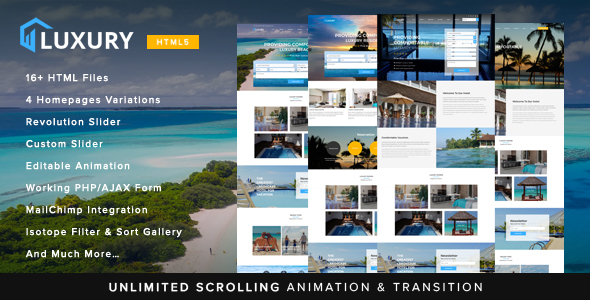 Luxury Interactive Hotel Template