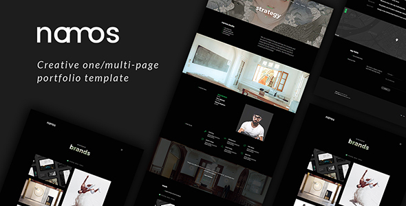 Namos - Creative One/Multi-Page Portfolio Template