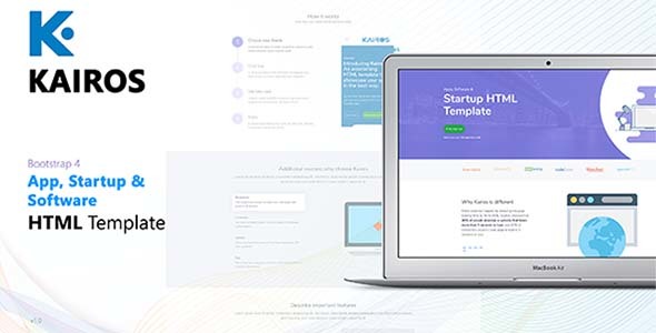 Kairos - App, Startup & Software HTML Template