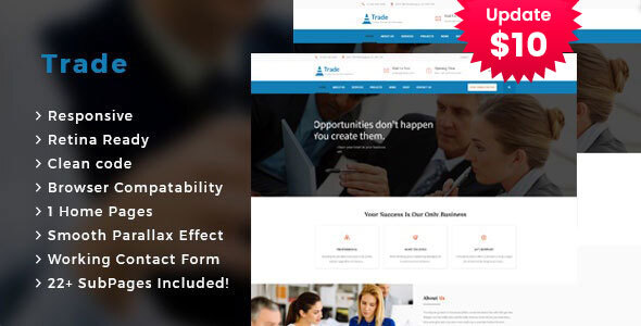 Trade - Business Consulting and Professional Services HTML Template
