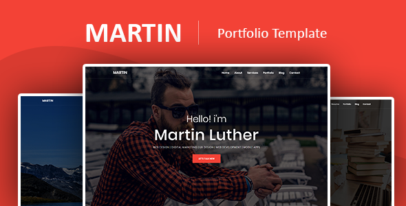 Martin Luther - Personal Portfolio Template
