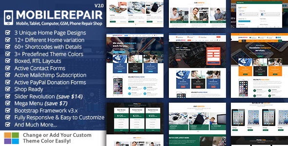 Mobile Repair HTML Template