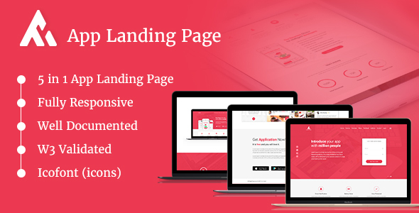 AppRaxx - 5 in 1 App Landing Page