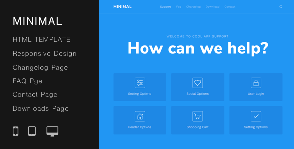Minimal Helpdesk | Customer Support HTML Template