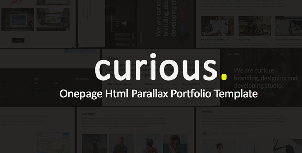 Curious - Onepage Parallax