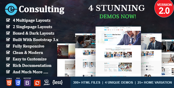 E Consulting HTML Template