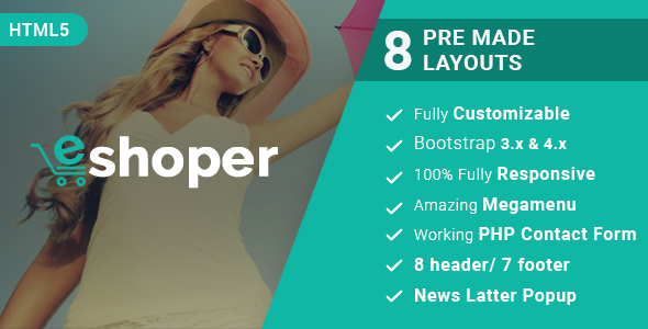 Eshoper - Responsive Multipurpose E-Commerce HTML5 Template