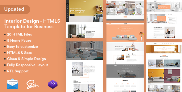 Interior Design - HTML5 Template for Business
