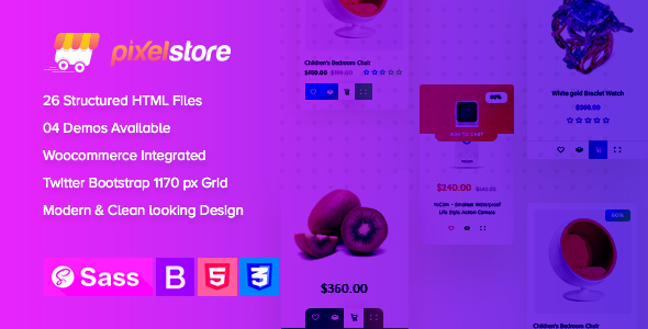 Pixelstore - eCommerce HTML5 Template