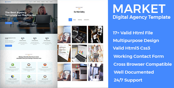 Market - Digital Agency Multipurpose Template