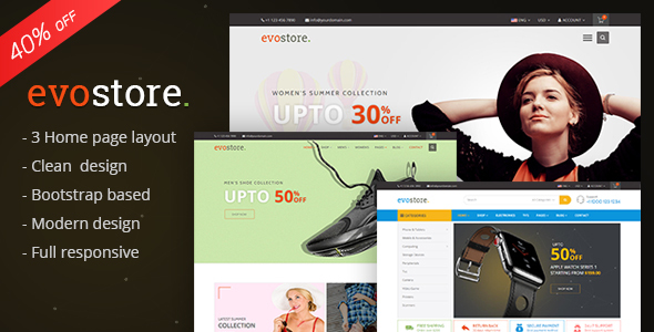 Evostore - Multipurpose Ecommerce HTML Template