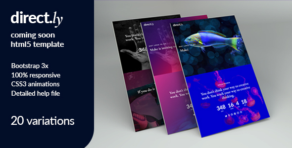 Directly - Coming Soon HTML Template