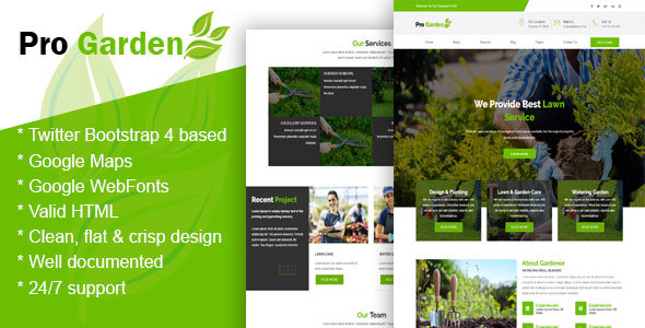 Progadan - Gardening & Landscaping HTML Template
