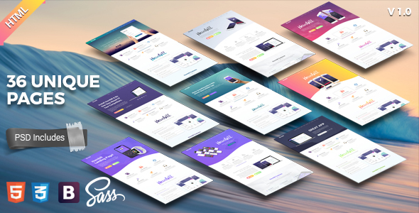 Hornbill || Responsive App Landing Page