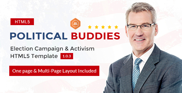 Political Buddies - Election Campaign & Activism HTML5 Template