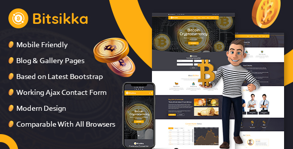BitSikka - Cryptocurrency HTML Template
