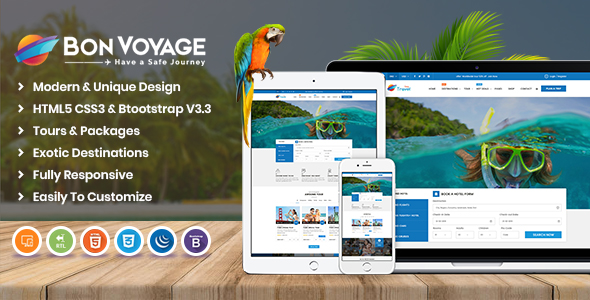 Bon Voyage HTML Template
