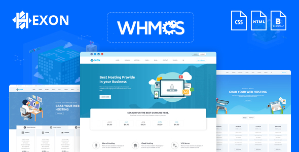 HEXON-WHMCS Hosting Cloud Server Template