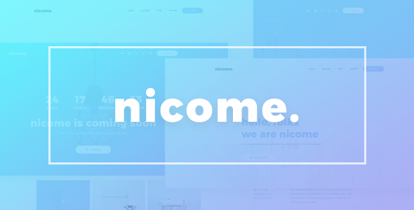 Nicome - Creative Multipurpose Responsive HTML Template