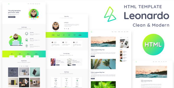 Leonardo - Personal Portfolio Html Template