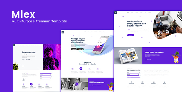 Miex - One Page HTML Template