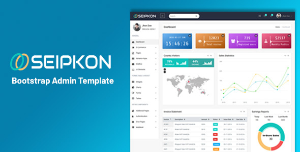 Seipkon - Bootstrap Admin Template