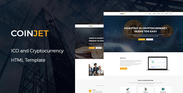 CoinJet | Bitcoin & Crypto Currency  HTML Template