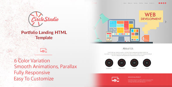 Circle Studio - Portfolio Landing HTML Template