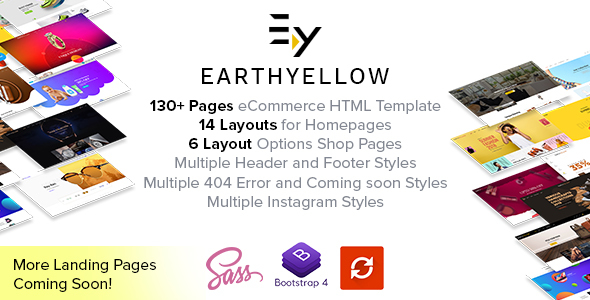 Earthyellow - Responsive Ecommerce HTML5 Template