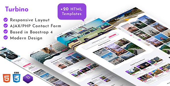 Turbino  - Tour & Travel Listing HTML Template