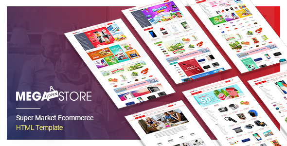 MegaStore - Super Market Ecommerce  HTML Template