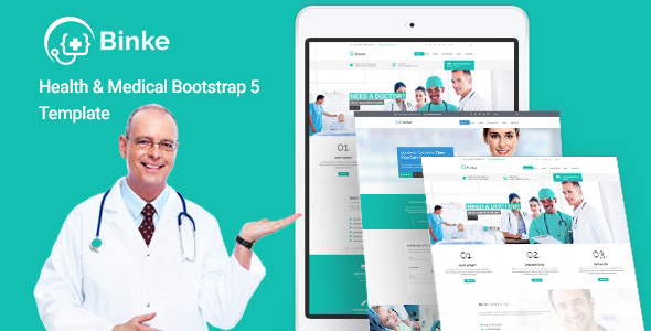 Binke - Health & Medical Bootstrap 5 Template