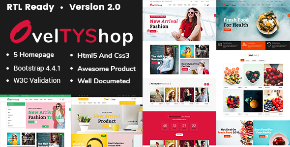Oveltyshop - ECommerce Responsive HTML5 Template