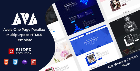 Avaia One Page Parallax